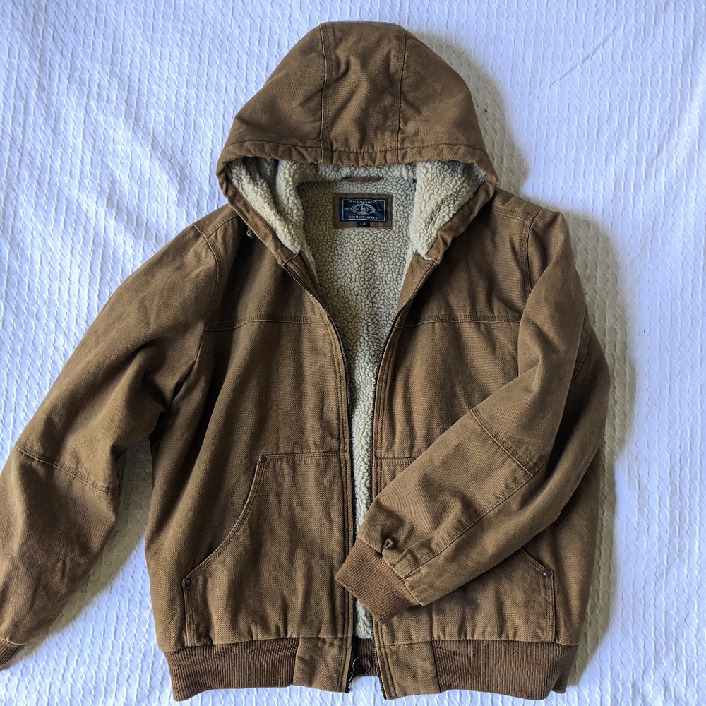 G.H. Bass Men's Hooded Soft Canvas Jacket